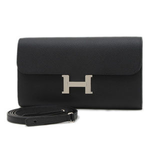 Hermes Hermès Constance To Go Shoulder Bag, Epsom, Black, Silver Hardware, K ...